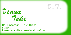 diana teke business card